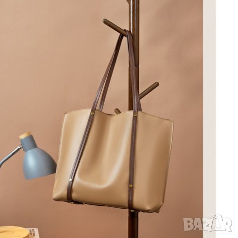 Дамска чанта Естествена кожа Brown 1155, снимка 4 - Чанти - 44000218