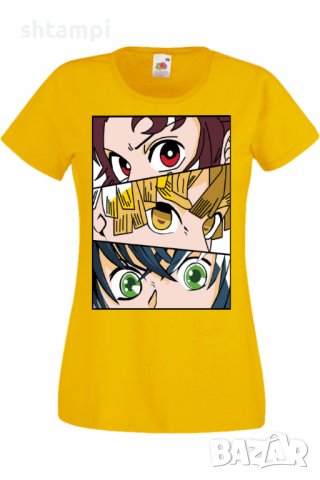 Дамска тениска Аниме Манга Demon Slayer Trio,Анимация,игра,Празник,Повод., снимка 9 - Тениски - 38058729