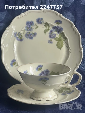 Троен сет порцелан Weimar 1924г