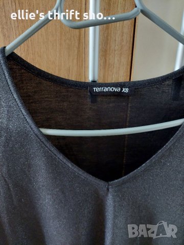 Terranova бляскава дамска блуза с дълъг ръкав в размер XS, снимка 3 - Блузи с дълъг ръкав и пуловери - 40497113
