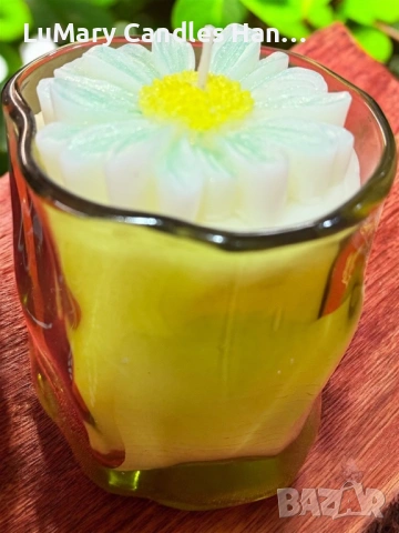 Свещ “ Пролетна нежност”, снимка 5 - Декорация за дома - 53224975