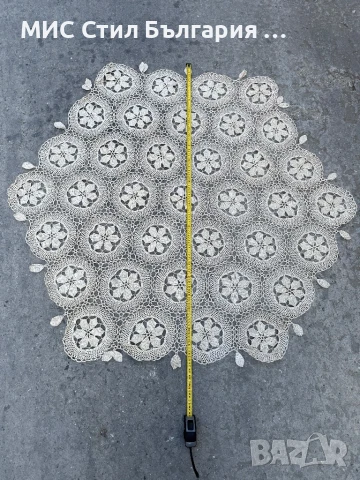 ПОКРИВКА МИЛЬО ПЛЕТЕНО НА ЕДНА КУКА ЗА МАСА 131СМ.