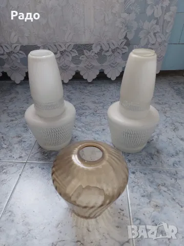 Полилеи абажури стъкла осветителни тела Нощни лампи аплици Античен полилей лампа за таван Винтидж, снимка 14 - Лампи за таван - 24338682