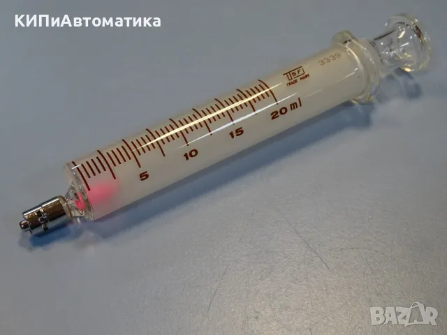 стъклена спринцовка TSFJ TOYO 20CC Hard Glass Syringe Barrel 20ml, снимка 2 - Лаборатория - 49282527