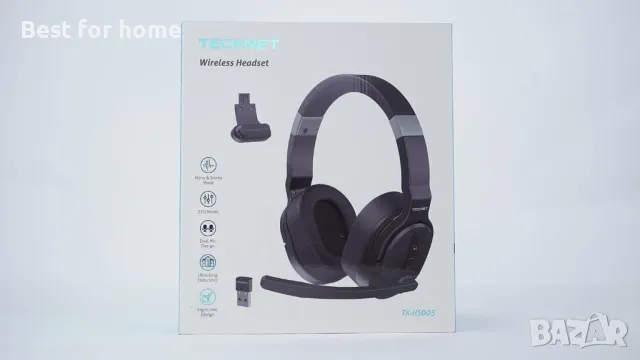 TECKNET Bluetooth слушалка с микрофон, снимка 6 - Други - 49406421