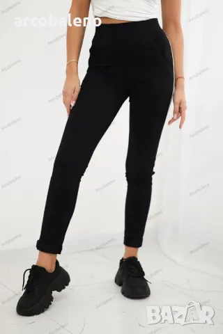 Дамски панталони с две райета, 2цвята , снимка 8 - Панталони - 48306407