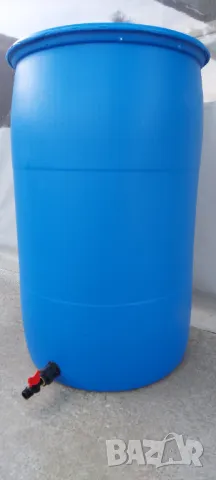Дебелостенни бидони 2,5мм /220 литр с кран + бърза връзка пригодени за капково напояване и летен душ, снимка 6 - Напояване - 46777490