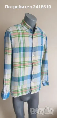 Tommy Hilfiger Linen Regular Fit Mens Size M Лен ОРИГИНАЛ! Мъжка Ленена Риза!, снимка 3 - Ризи - 48477747