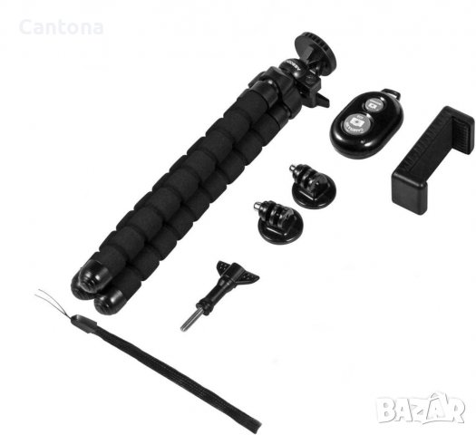 Стойка за статив тип октопод с Bluetooth дистанционно за iPhone/Android, снимка 6 - Чанти, стативи, аксесоари - 37046628