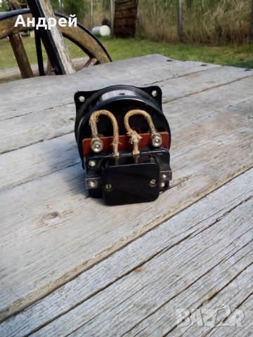 Стара измервателна система,измервателен уред,амперметър, снимка 4 - Антикварни и старинни предмети - 26328065