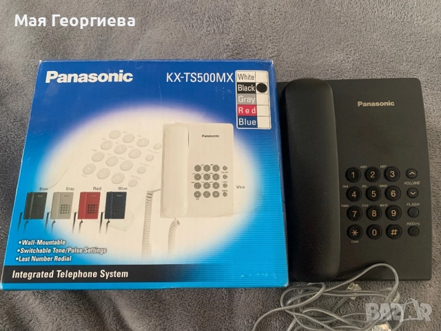 Стационарен телефон Panasonic , снимка 2 - Стационарни телефони и факсове - 52439391