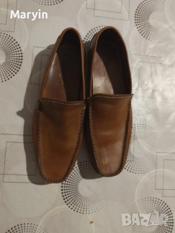мъжки италиански кожени мокасини 