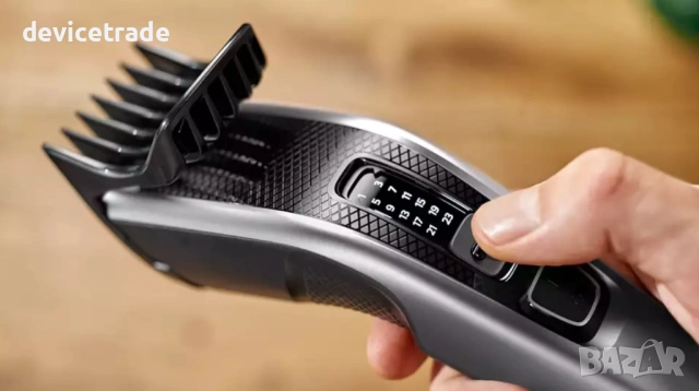 Машинка за подстригване Philips HC3535/15, Регулируем гребен, 0.5-23 мм, 75 мин, Черен/Сив, снимка 5 - Машинки за подстригване - 53517101