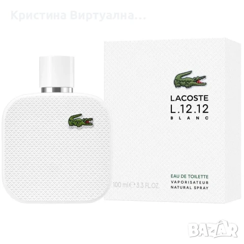 LACOSTE L.12.12 Blanc (EDT) MEN 100ml , снимка 1