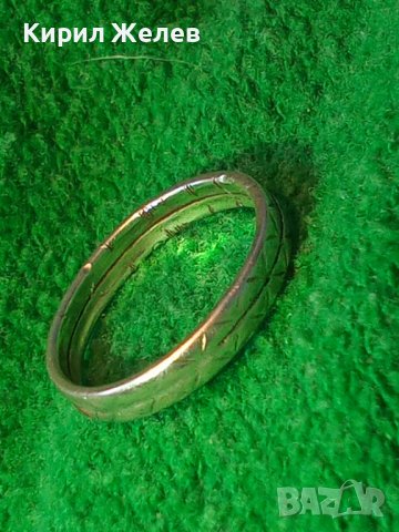 СТАРИНЕН ФИН СРЕБЪРЕН РЕТРО АРТ ПРЪСТЕН ХАЛКА КОВАНО СРЕБРО ВИСОКА ПРОБА РЪЧНО ОРНАМЕНТИРАН 35034, снимка 4 - Антикварни и старинни предмети - 39643665