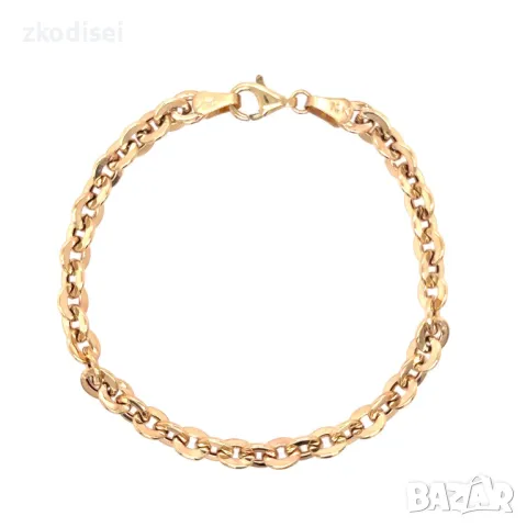 Златна мъжка гривна 4,46гр. 18,5см.14кр. проба:585 модел:28092-1, снимка 1