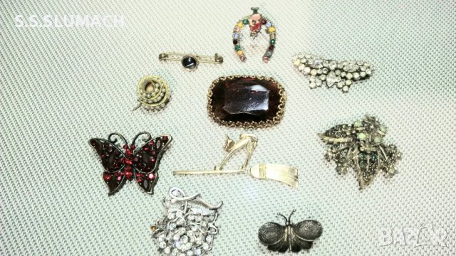  Лот от старинни брошки, снимка 1