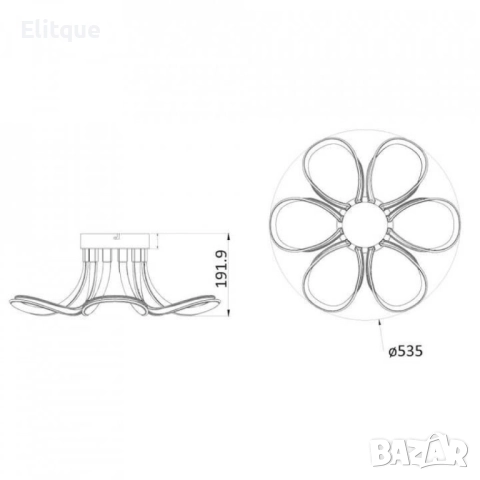 LED плафон 40W, IP20, 4000 K, снимка 3 - Други - 52853755