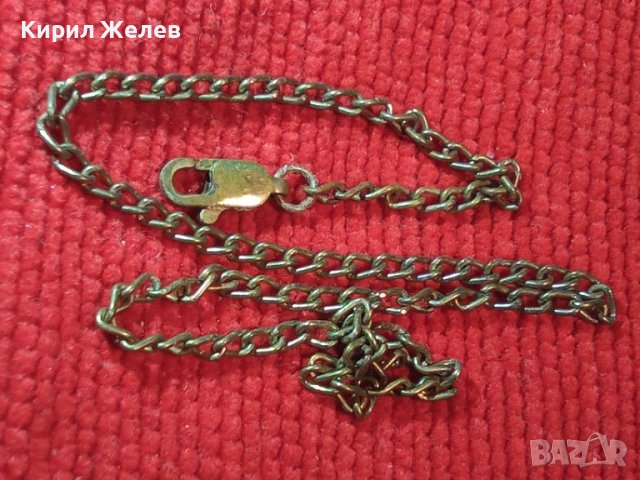 СТАРА СРЕБЪРНА с ПОЗЛАТА ФИНА ВЕРИЖКА ГРИВНА СИНДЖИРЧЕ МАЙСТОРСКА ИЗРАБОТКА - Със ЗАКОПЧАЛКА 30832, снимка 2 - Антикварни и старинни предмети - 41761549