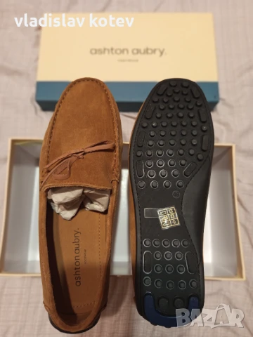 Уникални мокасини Ashton Aubry , снимка 2 - Мокасини - 51112989