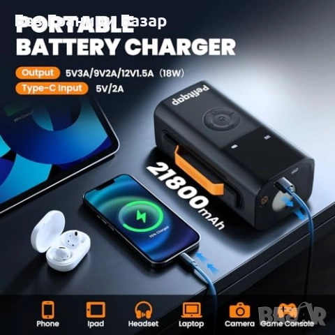 Нов 10 в 1 авариен комплект за кола със стартер, компресор и фенер, снимка 6 - Аксесоари и консумативи - 51677975