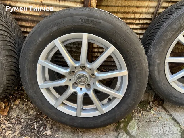 4бр алуминиеви джанти с гуми 5x112-16ки, снимка 3 - Гуми и джанти - 48365423