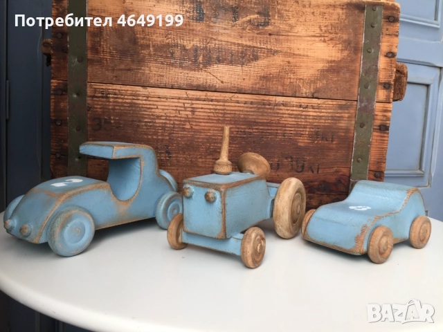 Дървени детски колички, снимка 3 - Коли, камиони, мотори, писти - 52639224