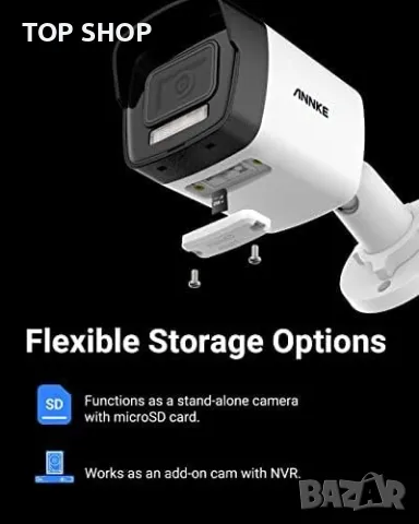 Нова Външна охранителна 3K камера домашно видеонаблюдение Охрана, снимка 8 - Аналогови камери - 49657593