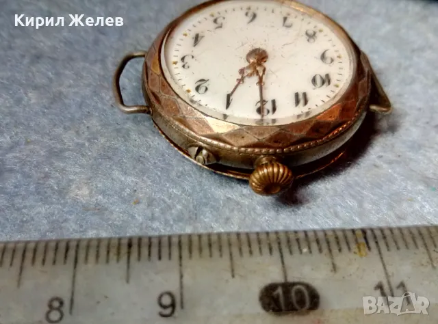 GALONNE Стар 19 Век ШВЕЙЦАРСКИ ПОЗЛАТЕН СРЕБЪРЕН ДЖОБЕН ЧАСОВНИК СРЕБРО 800 ПРЕПРАВЕН на РЪЧЕН 38326, снимка 7 - Антикварни и старинни предмети - 48289005