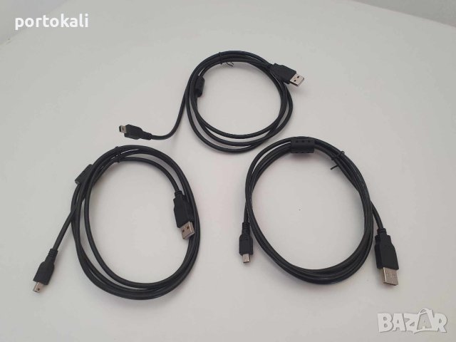 Кабел USB-A / mini-USB, 1.5m, НОВ, снимка 4 - USB кабели - 43196876