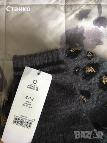 плетена шапка с ръкавици, снимка 2 - Шапки - 47749745