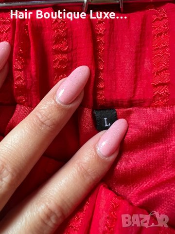 Червен комплект от панталонки и тениска L размер , снимка 7 - Комплекти - 44047753