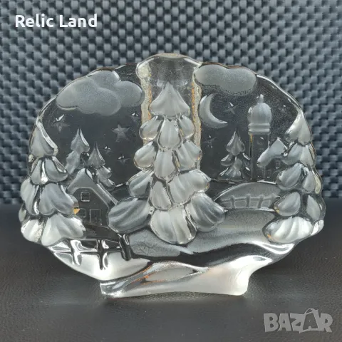 Масивна стъклена ваза, снимка 1