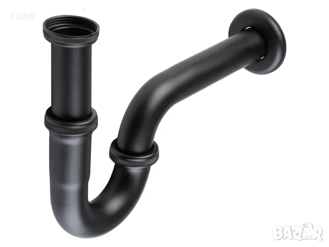 НОВИ! Тръбен сифон от неръждаема стомана черен мат, снимка 2 - Други стоки за дома - 48681260
