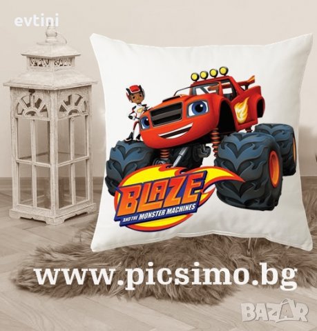 Детска декоративна възглавничка с анимационен герой по избор - Пес Патрул, Пепа, Пламъчко, Масленка, снимка 15 - Спално бельо и завивки - 28623722