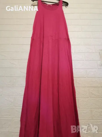 СТРАХОТНА ДЪЛГА РОКЛЯ ЕФЕКТЕН ГРЪБ 2XL, снимка 4 - Рокли - 48570841