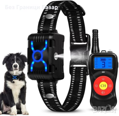 Нов Водоустойчив нашийник каишка за кучета против лай USB зареждане , снимка 1 - За кучета - 43102690