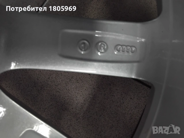 4бр. ал. джанти Audi Q3 (оригинални) 7x17 , 5x112 , ET43 , централен отвор 57,1мм, снимка 6 - Гуми и джанти - 53560785