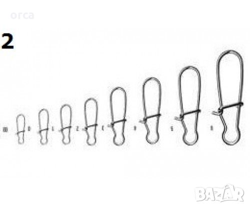 Вирбел за спининг риболов - клипс Energo Team 🐟🎣🟢, снимка 2 - Такъми - 35491453