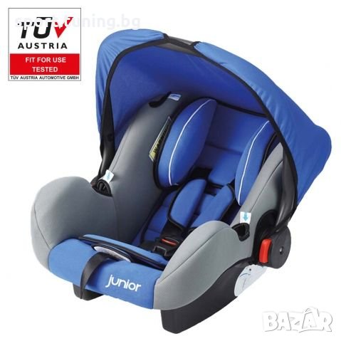 Бебешко столче за кола с дръжка Junior - Bambini - син цвят