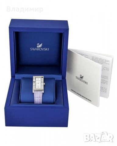 Swarovski Watch Crystals Square Lilac Дамски Часовник, снимка 2 - Дамски - 35166070