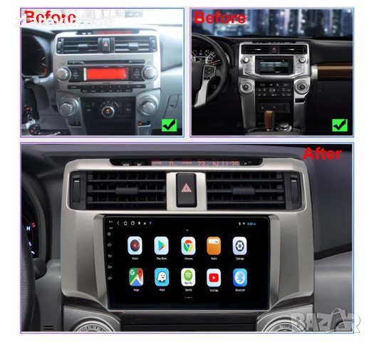 TOYOTA 4RUNNER 2010/2019 9" Андроид НАВИГАЦИЯ, 9670, снимка 4 - Навигация за кола - 43113671