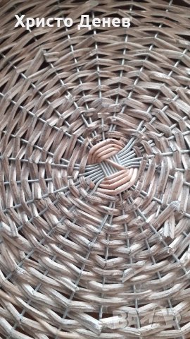 плетен поднос с дръжки от естествена тръстика бамбук за сервиране, нов, етикет диаметър ф37,5 см, снимка 5 - Прибори за хранене, готвене и сервиране - 52988935