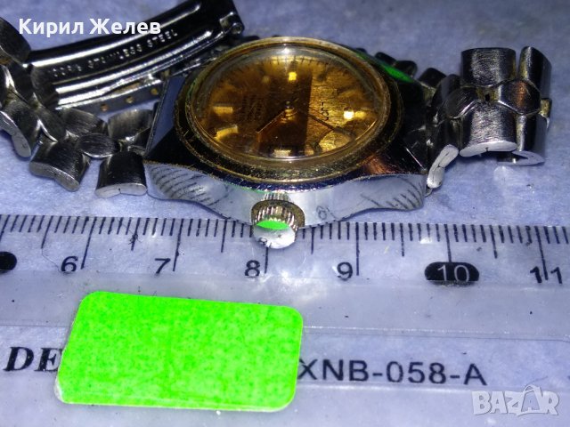 ЛУЧ 21 КАМЪКА Стар РУСКИ РЯДЪК СССР МЕХАНИЧЕН ЧАСОВНИК с ВЕРИЖКА от БЛАГОРОДНА СТОМАНА РАБОТЕЩ 36562, снимка 14 - Антикварни и старинни предмети - 39895707