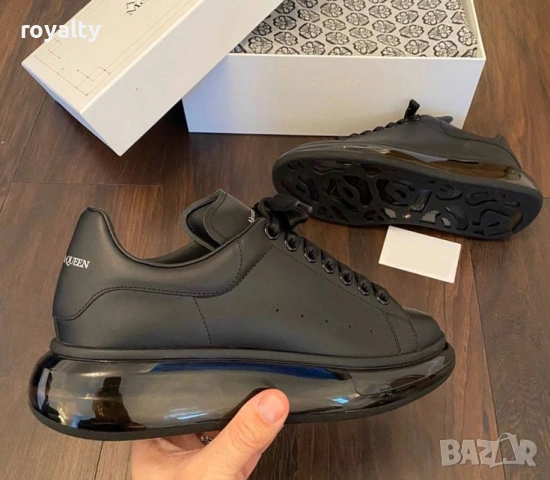 Alexander McQueen Черни Мъжки Маратонки с Кутия 36-45 Номер , снимка 3 - Маратонки - 53075276