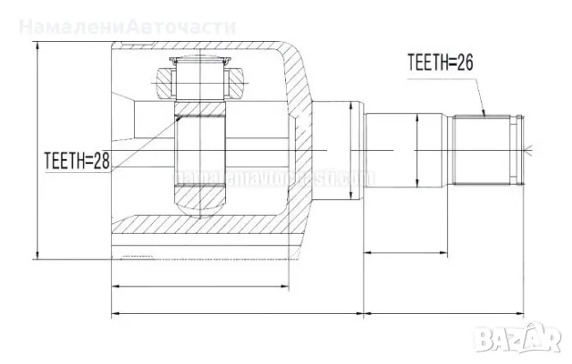 Предно ляво вътрешно каре 1446283 NPWFR023 Ford, снимка 1 - Части - 48867657