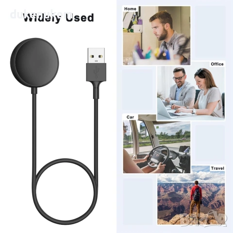 Зареждащ кабел за Samsung Galaxy Watch – магнитен, USB (2 броя), снимка 5 - Смарт гривни - 53353476