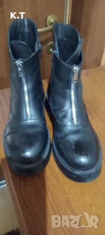 Дамски боти, естествена кожа, 38 номер, обути 3 пъти.