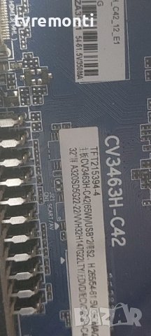 MAIN BOARD ,CV3463H-C42 , for ,JTC модел DVX3 ​G035-DVX332, (DVB-PM 1320083 hcats, снимка 3 - Части и Платки - 38575716