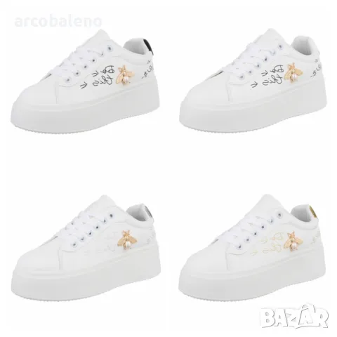 Дамски ниски кецове, 4цвята 